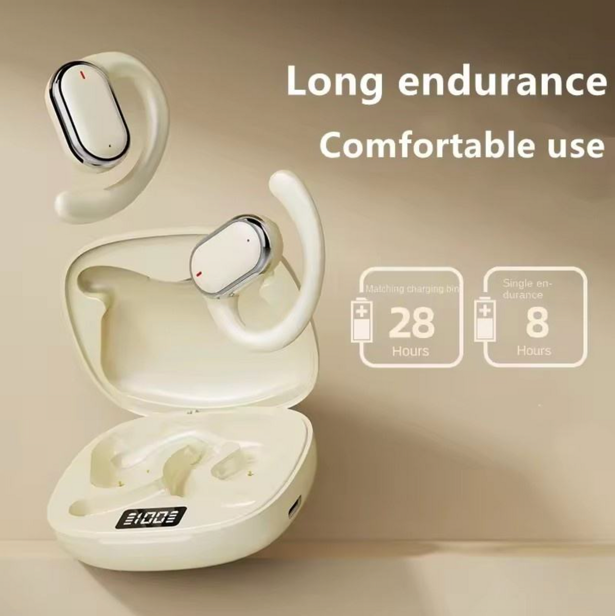 Wireless Earhook Bluetooth Earbuds