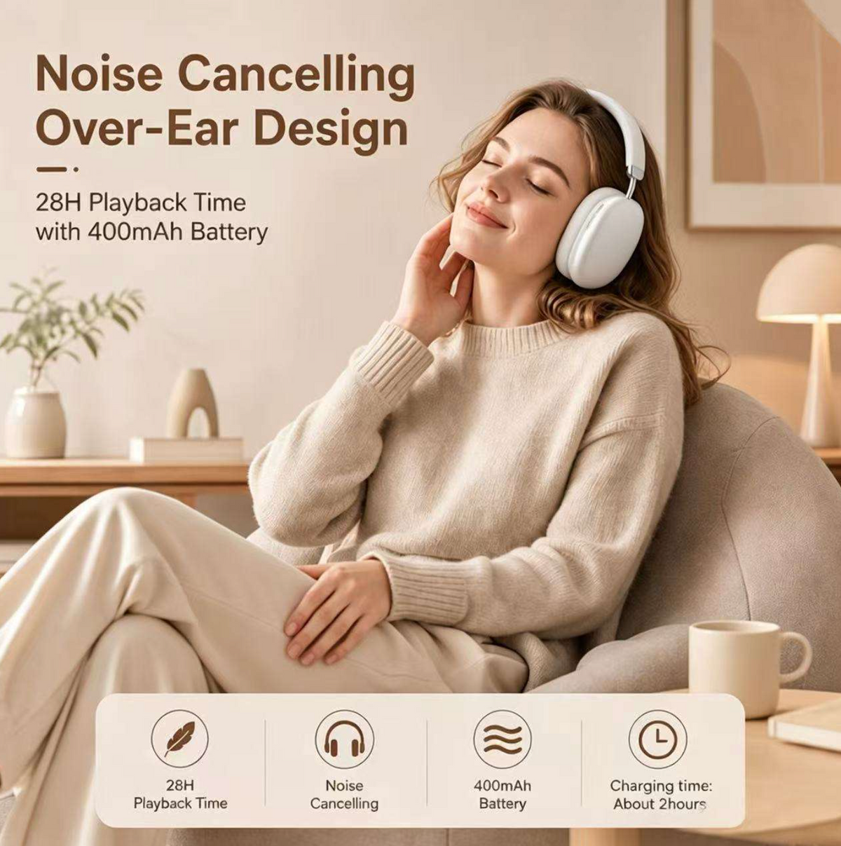 Over-Ear Wireless Gaming Headphones