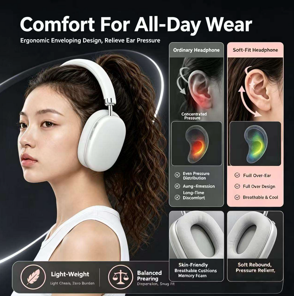 Over-Ear Wireless Gaming Headphones