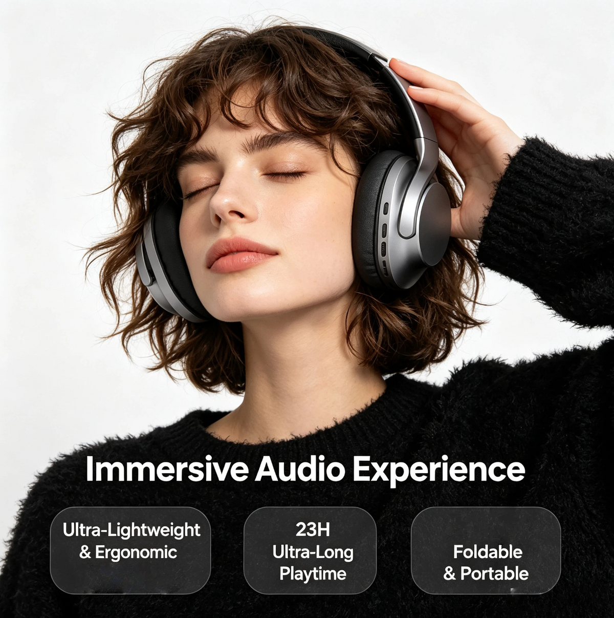 Wireless Over-Ear Headphones with ANC