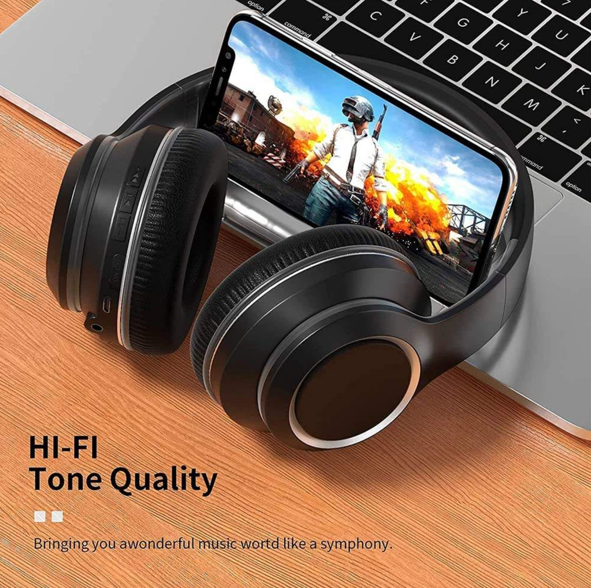 Wireless Deep Bass Noise Cancelling Headphones
