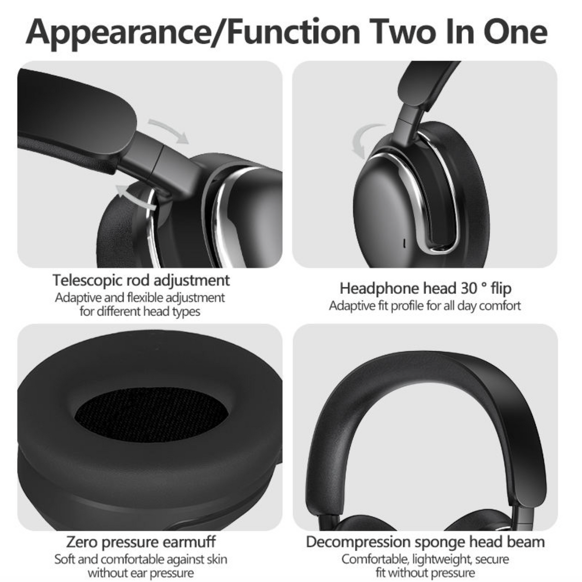 Wireless ANC Over-Ear Headphones