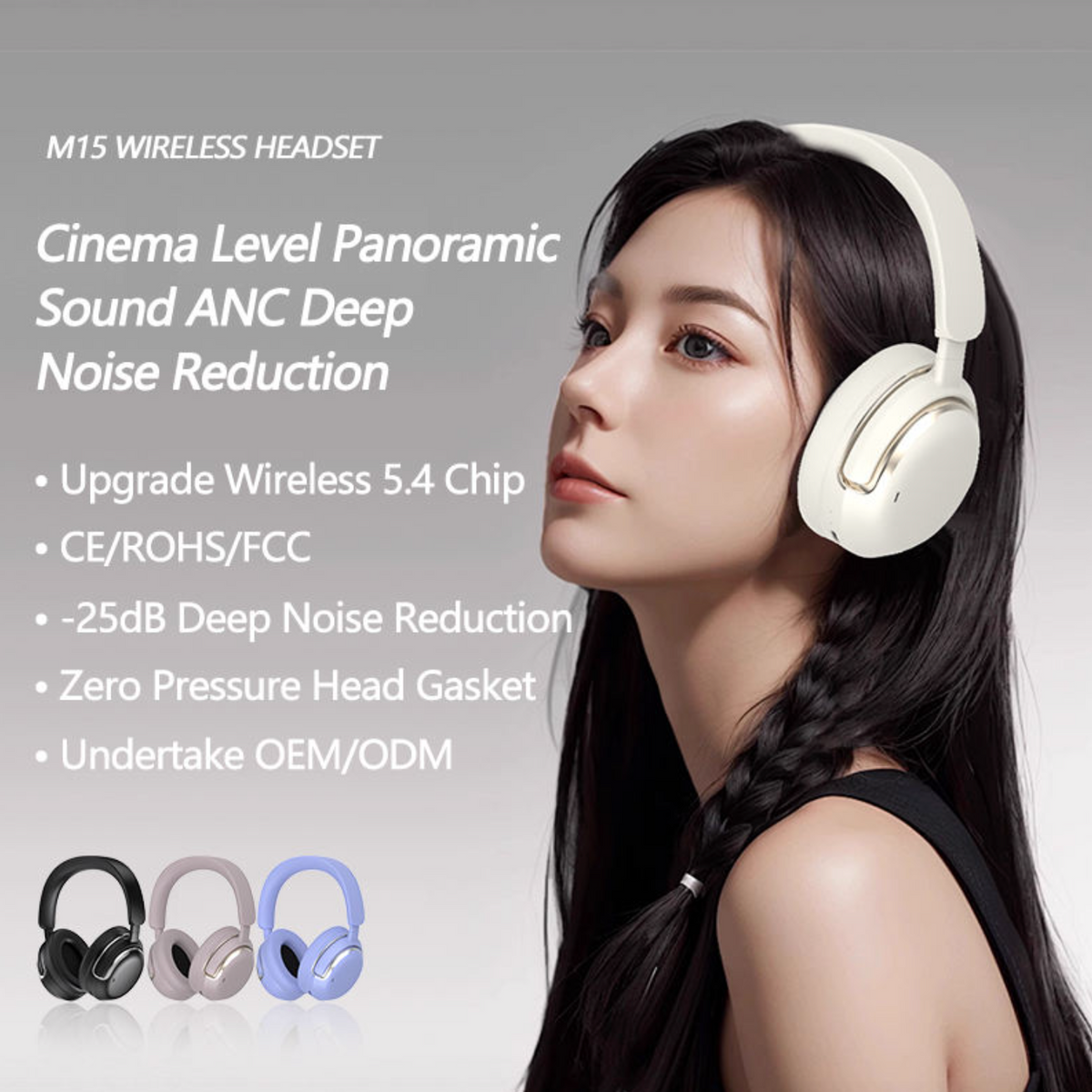 Wireless ANC Over-Ear Headphones