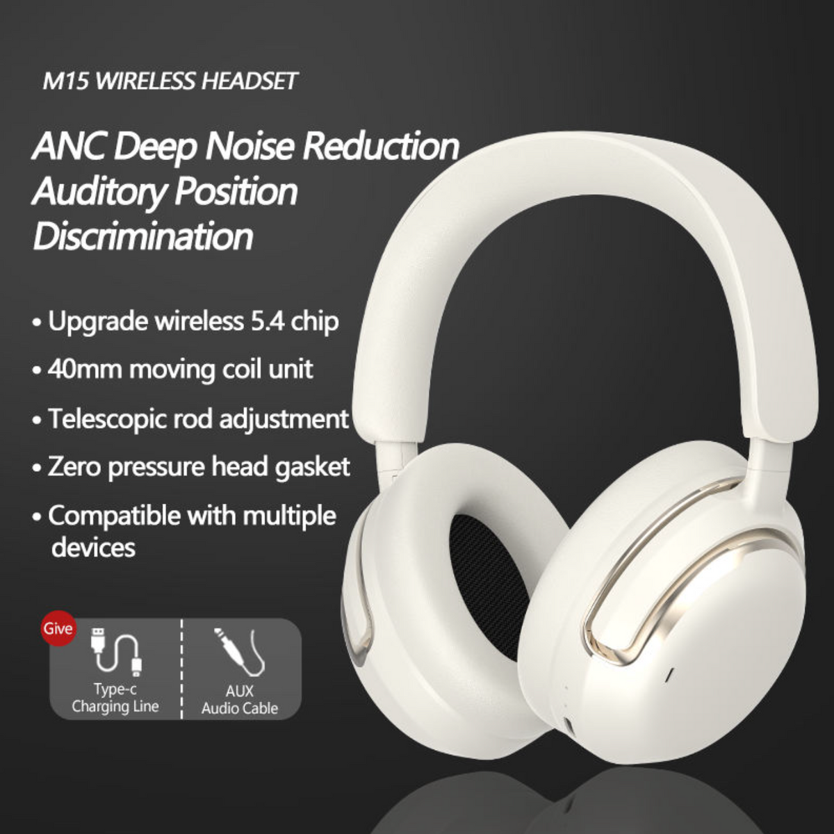 Wireless ANC Over-Ear Headphones